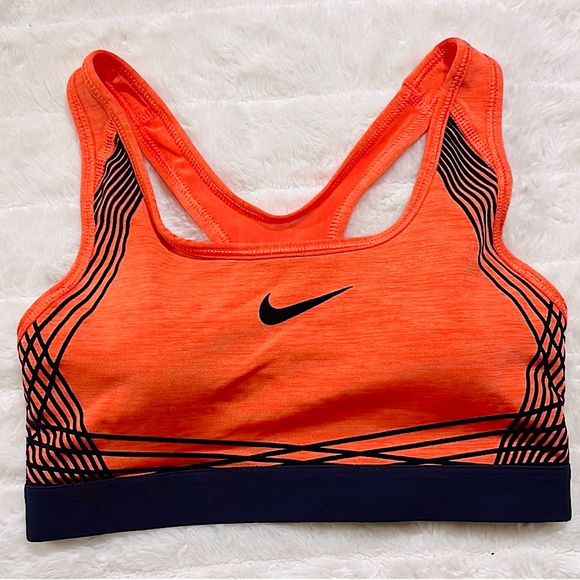 Nike Other - Nike Dri-Fit orange and black sports bra size XS